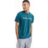 Calvin Klein Blåa - Herr T-shirts Calvin Klein – Blågrön mysig t-shirt