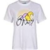 O'Neill Dam Överdelar O'Neill LUANO Graphic T-Shirt T-Shirt 11010 Snow White, Normal för Kvinnor, 11010 Snow White, XL-XXL