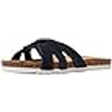 Esprit Slides Esprit slide-sandaler av mocka, marinblå