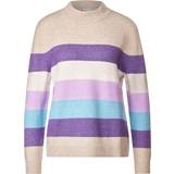 Street One Striped Sweater - Spring Sand Melange