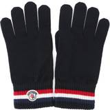 Moncler Svarta Handskar & Vantar Moncler Men's Tricolour Logo Gloves Navy Navy