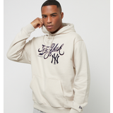 New Era Överdelar New Era – NY Yankees – Beige hoodie med logga retrostil-Naturlig