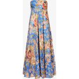 Enaxlad / Enärmad - Långa klänningar Zimmermann August floral linen midi dress multicoloured