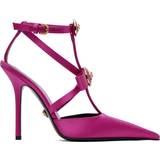 Versace Pumps Versace Gianni bow-detail satin pumps pink