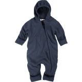 Playshoes Jumpsuits Playshoes Baby unisex fleece overall enfärgad sparkdräkt, – marin