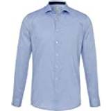 Pure Bomberjackor Kläder Pure herr 3388-788 City silver lång ärm klassisk skjorta, uni ljusblå