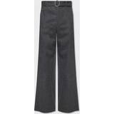 Jil Sander Byxor & Shorts Jil Sander Virgin wool wide-leg pants grey