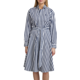 Bomull - Vita Klänningar Polo Ralph Lauren Belted Striped Cotton Shirtdress