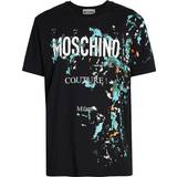 Moschino Parkasar Kläder Moschino Logo T Shirt Black