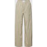 Dam - Randiga Byxor & Shorts Calvin Klein Pyjama Pants Pure Cotton GREEN