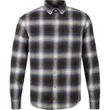 Woolrich V-ringning Kläder Woolrich Light Flannel Check Shirt in Grey Check