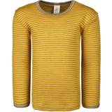 Silke T-shirts Barnkläder ENGEL Natur Kinder Unterhemd L/S Merino base layer 104, yellow