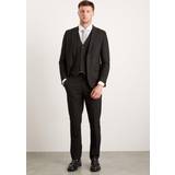 Burton Kostymer Burton Slim Fit Black Essential Suit Jacket 44R