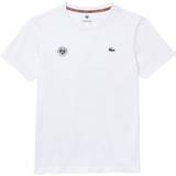Lacoste Herr T-shirts Lacoste Roland Garros Edition Performance T-shirt White