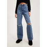 Wrangler Dam - L34 Byxor Wrangler Ripped jeans Blue Mom Relaxed Jeans