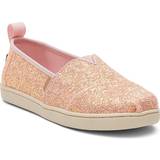 35½ Espadriller Toms Girl's Classic Alpargata Loafer Flat, Pink Quartz Chunky Glitter, Child