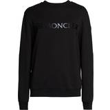 Moncler Bomull - Chinos Kläder Moncler Logo cotton sweater black