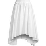 Michael Kors Dam Kjolar Michael Kors MK Stretch Organic Cotton Poplin Handkerchief Midi Skirt White