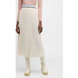 Moncler S Kjolar Moncler Pleated Midi Skirt Natural IT/8