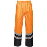 Regatta Arbetskläder & Utrustning Regatta Unisex Hi Vis Pro Reflective Work Over Trousers Orange/Navy