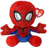 Marvel - Tygleksaker Mjukisdjur TY Beanie Babie Spiderman mjuk kropp – 15 cm