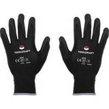 Arbetshandskar Toolcraft TO-5621490 Polyamide, Nitrile Protective glove gloves EN 388 CAT II Pair