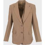 Victoria Beckham Dam Överdelar Victoria Beckham Asymmetric blazer brown L-XL