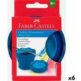 Faber-Castell Akvarellfärger Faber-Castell Trinkglas clic & go biegsam blau 6 stücke Blau 5 mm