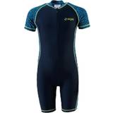Blåa Baddräkter Barnkläder zigzag Mayon Printed UVA Swimsuit Blue 98/104