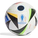 Naturgräs Fotbollar adidas EURO24 Pro Football - White/Black/Glow Blue