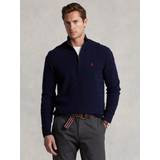 Ralph Lauren Överdelar Ralph Lauren Cable-Knit Wool-Cashmere Zip Sweater Navy