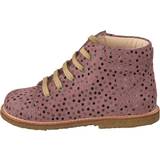 Angulus Barnskor Angulus Starter Boot With Laces Rose Dot Brun/Rosa