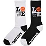 Cayler & Sons Herr Underkläder Cayler & Sons Unisex Love Ballin 2-pack strumpor, svart/vit, 35–38