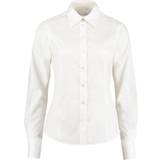 24 Skjortor Kustom Kit Piqué Long-Sleeved Shirt White