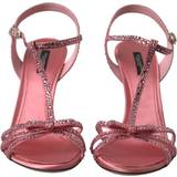 Dam - Transparent Pumps Dolce & Gabbana Pink Crystal Ankle Strap Shoes Sandals EU41/US10.5