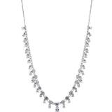 Halsband Jon Richard Silver Plated Cubic Zirconia Droplet Necklace