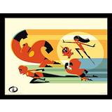 Disney Posters Disney Incredibles 2 to the Rescue inramat tryck, flerfärgad Poster 30x40cm