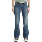 Dam - Skinnjackor Jeans Levi's Superlow Bootcut Jeans - Show On The Road/Blue