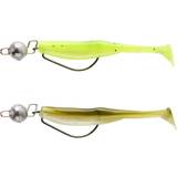 Caperlan Fiskedrag Caperlan Lure Fishing Soft Lure Kit Shadtex 75 Fluo Lime/olive Green