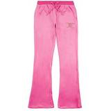 Juicy Couture Youths Velour Bootcut Joggers Fuchsia Pink 15-16