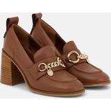 See by Chloé Pumps See by Chloé Aryel leather loafer pumps brown