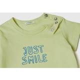 United Colors of Benetton T-shirts United Colors of Benetton baby pojkar t-shirt, Giallo Lime 079, 74