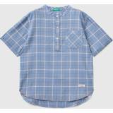XL Skjortor Barnkläder United Colors of Benetton Jungen 5ihfcq017 Hemd, Blau kariert 981
