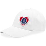Moncler Vita Huvudbonader Moncler Men's Heart Logo Baseball Cap White