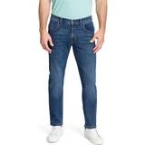 Blåa - Nylon Jeans Pioneer Rando byxor för män, Mörkblå använda buffies, x 32L