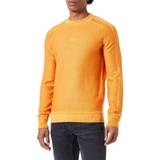 Hugo Boss Herr - Orange Tröjor Hugo Boss Knitwear stickad tröja, öppen orange