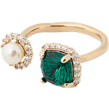 Lily and Rose Ringar Lily and Rose Colette ring Emerald square Ringar Dam Guld