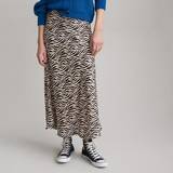 Zebra Kjolar La Redoute Recycled Midaxi Skirt in Zebra Print