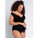 Curvy Kate Dam Baddräkter Curvy Kate Wrapsody Multiway Swimsuit Black Black, 38Dd, Women Black