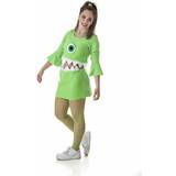 Grön - Monster Dräkter & Kläder BigBuy Carnival Costume for Adults Wazowski Green Monster 2 Pieces